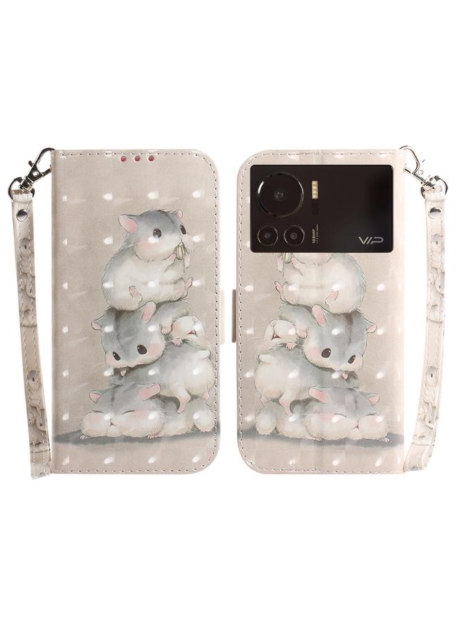 Zaboon Case For Infinix Note 12 VIP 3D Colored Horizontal Flip Leather Phone Case - Image 1