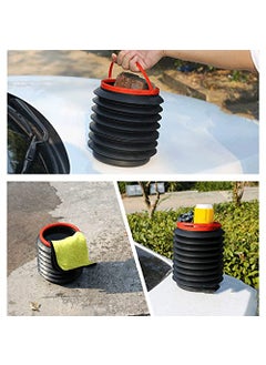 BAGILO BAGILO Car Dustbin Foldable Trash Can Garbage Storage Organizer for Cars Plastic 1L  - Image 5