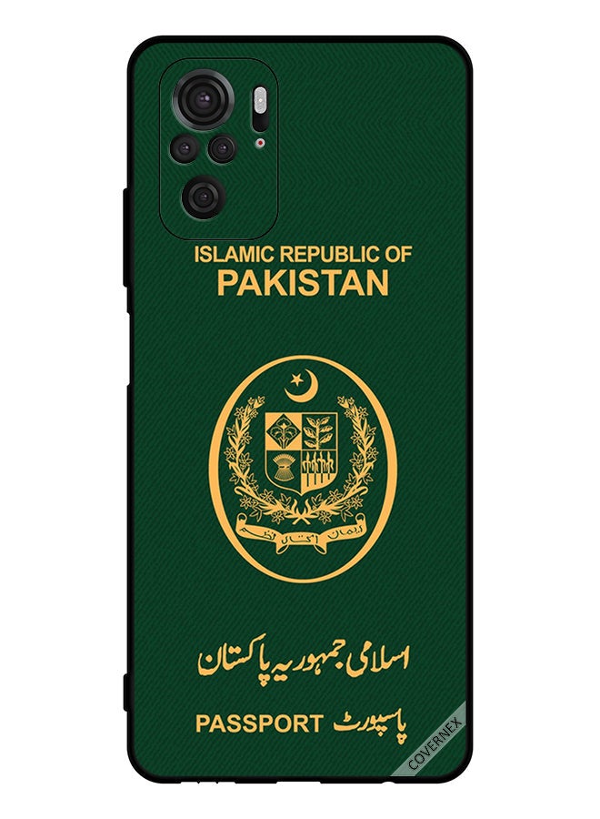 Covernex Protective Case Cover For Xiaomi Redmi Note 10S 4g Pakistan Passport Pattern - Image 1