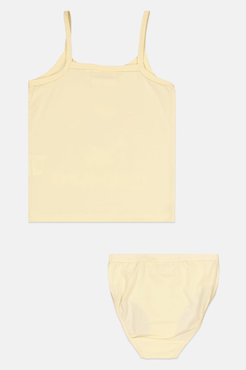 Gremlins Kids Girl Sleeveless Graphics Tank Top And Brief, Yellow - Image 2