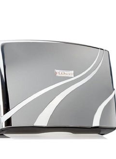 Folding Paper Towel Dispenser 300 Sheets - Plastic - Color Chrome - Flosoft (Z)