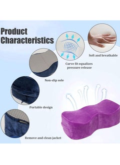 XiuWoo Portable BBL Pillow, Seat Pillows, Brazilian Seat Lift Pillows Post Surgery Recovery, Buttocks Support Cushions, Seat Cushion Pillow, Hip Raise Pillow, Leg Support for Car Office Computer Chair  - Image 3