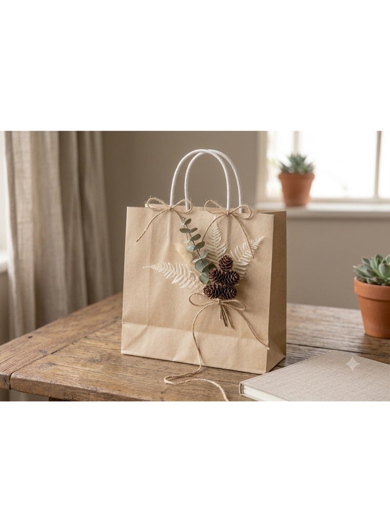 GOLDEN MASTER PACK 10 high quality  golden master brown kraft bags, size 31*31*14 - Image 3