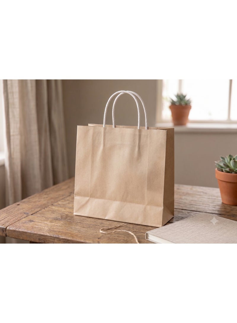 GOLDEN MASTER PACK 10 high quality  golden master brown kraft bags, size 31*31*14 - Image 4
