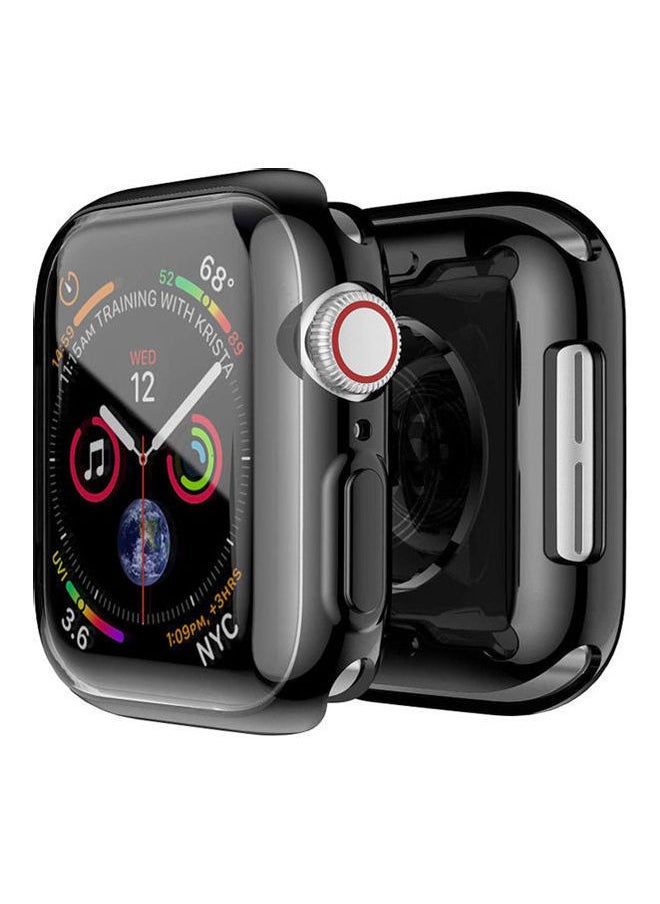 Smiling Case for Apple Watch Series 4 & 5 with Buit in TPU Screen Protector 44mm- All Around Protective High Definition Ultra-Thin Cover watch 4/5 42mm ()