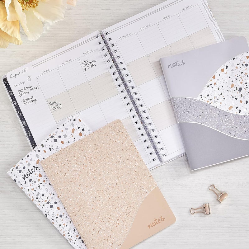 Southworth Southworth Premium Journal Set 3pk 65 x 85 Blue Terrazzo Theme 3 Coordinating Designs Premium 28lb105gsm Paper Flex Journals 32 Ruled Sheets64 Pages Per Journal 91925 - Image 4
