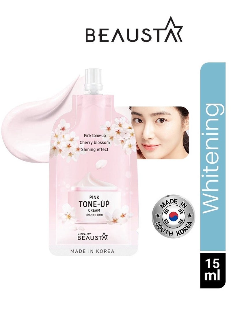 BEAUSTA Box of 10 Pieces Original Korean Beausta Pink Tone-Up Whitening Cream 15 ml - Image 3