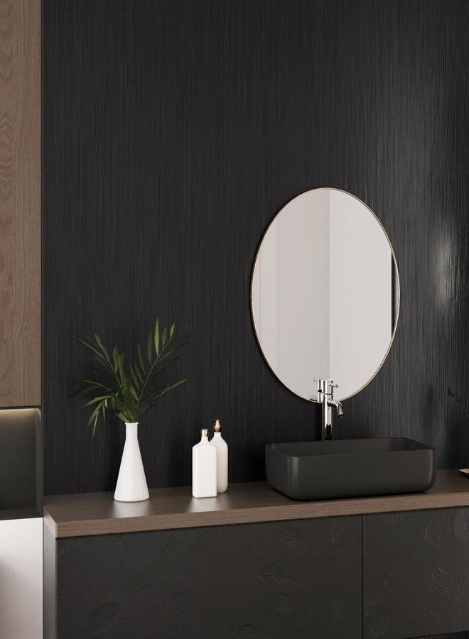 Wallderful Black Stainless Steel Wallpaper Peel and Stick Backsplash Refrigerator Wrap Metallic Black Contact Paper for Cabinets Countertops Modern Furniture Upgrade Brushed Wallpaper Removable Film 15.75"×78" - Image 5