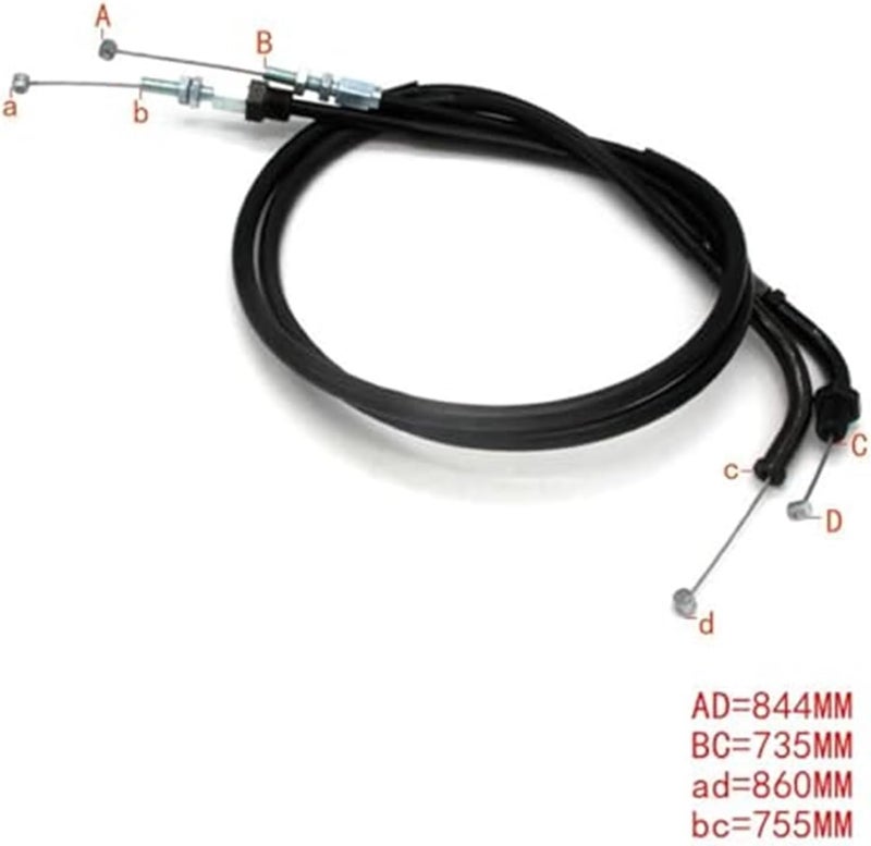 Vuzmode Motorcycle Throttle Cable for CBR400RR NC23 - Image 4