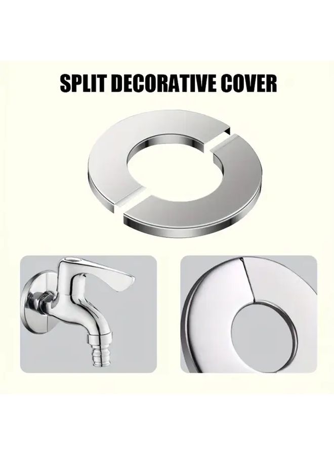 5pcs Stainless Steel Decorative Cover 24mm Inner Diameter For Faucets And Outlets - Image 4