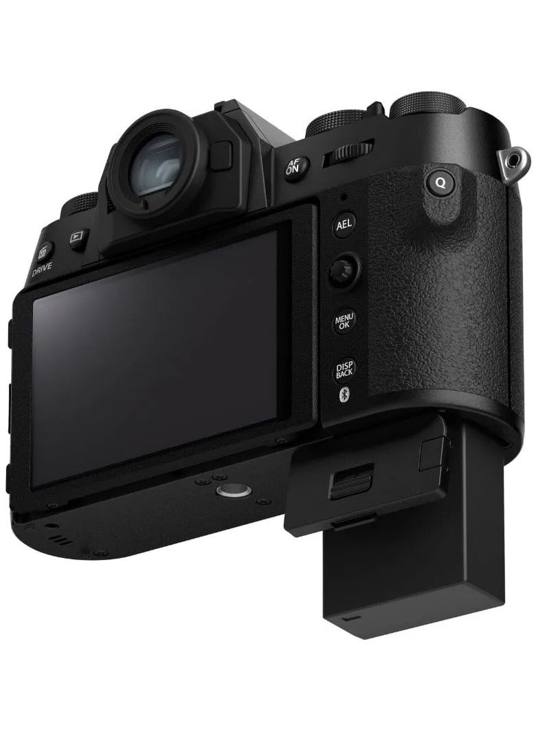 فوجي فيلم كاميرا رقمية بدون مرآة X-T50 مع عدسة XC 15-45mm – مستشعر 40.2 ميجابكسل، فيديو 6.2K، تثبيت صورة داخل الجسم، قرص محاكاة الفيلم، تركيز تلقائي بالذكاء الاصطناعي – أسود مجموعة بداية شاملة - Image 5