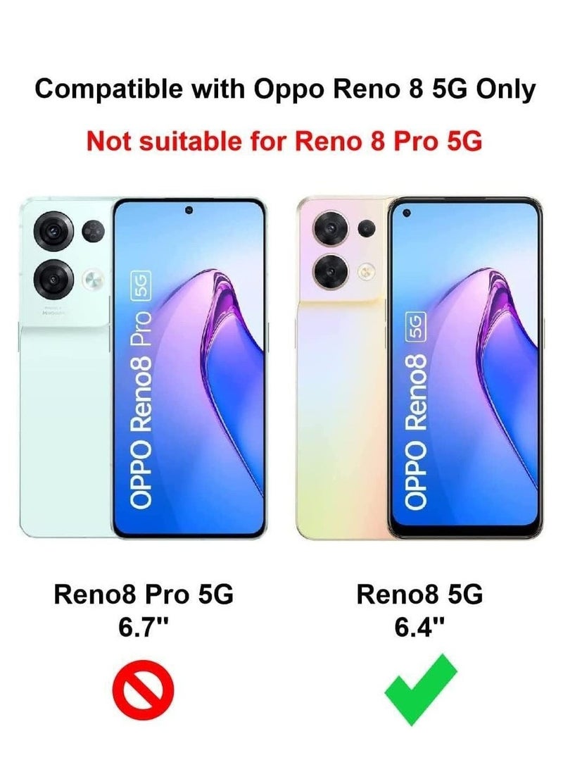 Raxoom Shockproof Flexible Silicone Bumper Case for Oppo Reno 8 5G - Transparent TPU Cover with Full Camera Protection, Anti-Scratch Design - Image 2