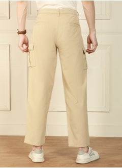 Dennis Lingo Light Khaki Cargo Trouser for Men - Relaxed Fit, Trendy  - Image 5