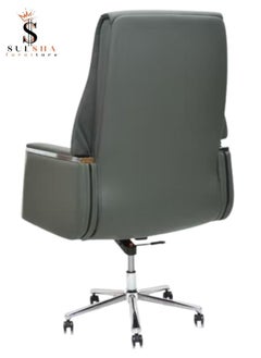 SULSHA Boss Executive Office Chair Steel Structure PU Leather 360° Swivel Desk Gaming Chair High Back & Adjustable Height Computer Table Chair, Soft Foam Gaming Study Chair Lumbar Suppor  - Image 3