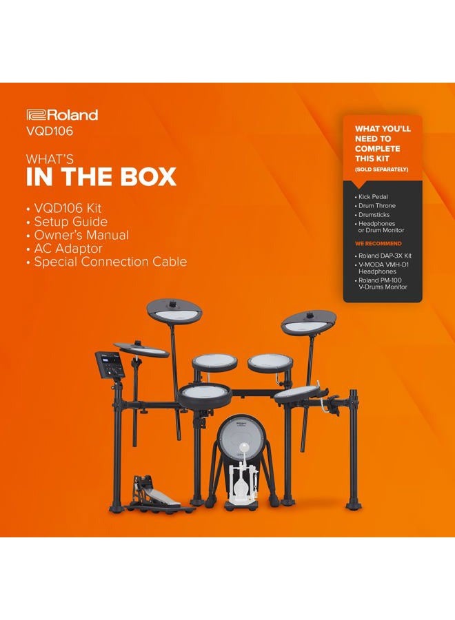Roland VQD106 Quiet Drumkit - Image 3
