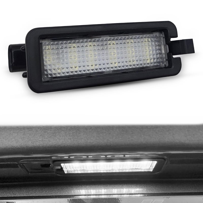 NOTISH 1PCS ضوء لوحة الترخيص LED مجموعة مصباح خلفي لعلامة السيارة متوافق مع 20152023 دودج تشارجر تشالنجر كرايسلر 300 باكفيتا جيب كومباس 6000K أبيض ماسي