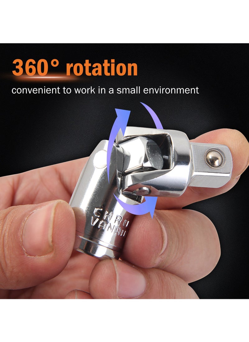 Hexagon Sockets and Wrenches Set, "77-Pc, Crv Material, Versatile Tools, for Mechanical, Automotive, Construction, and Diy Projects, Assembly and Disassembly, Construction and Carpentry.