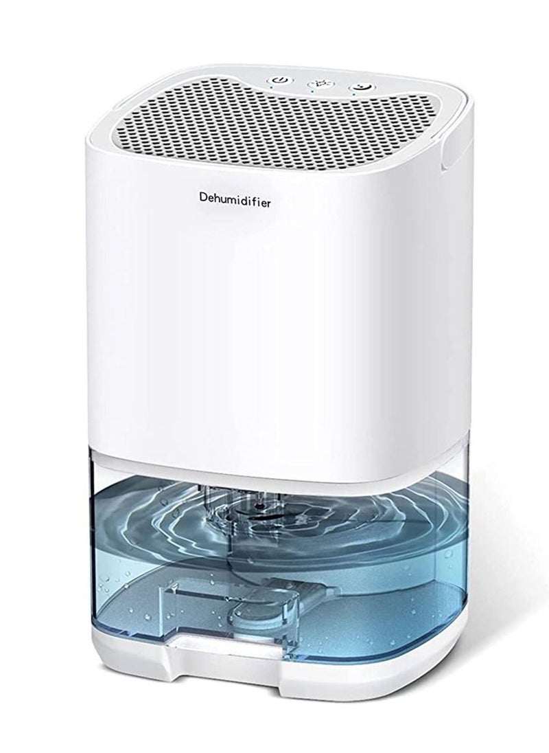 Arabest Home Dehumidifier 1000ML Dehumidifier for 2500 cu ft (260 sq ft) Two Working Modes and 7 Color LED Lights Silent Portable Mini Dehumidifier for Basement Bedroom Bathroom Cabinet RV (White)  - Image 1