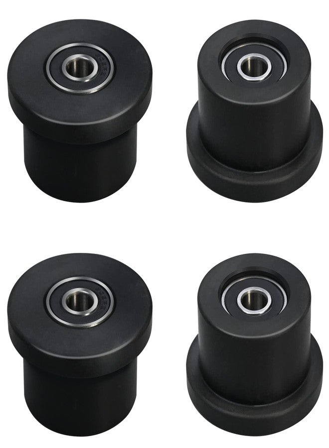 Vsttar Qty.4 Machined Wheels/Rollers Compatible Total Gym Replacement, Fits Models 1000,1100,1400,1500,1600,1700,1800,1900,Achiever,Force,Gold,Max,Platinum,Platinum Plus,Pro,Supra,Supreme,Ultima,Ultra,XLI - Image 1