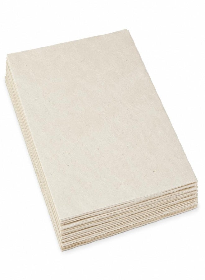 Artright Nepali Lokta Paper (A5 Pack of 20, 100GSM) Lokta Paper for Stationery, Printing, Decorative Invitations, Calligraphy, Wall Art, Scrapbooking, Organic, Sustainable, Eco-Friendly Sheets - Image 1