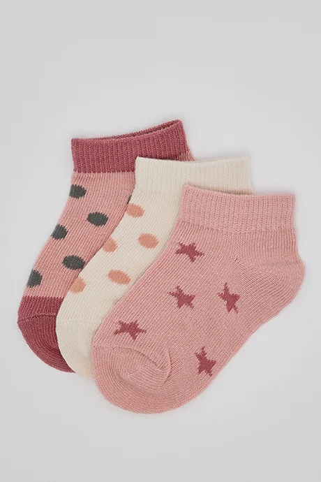 أر أند بي 3 Pack Printed Ankle Socks