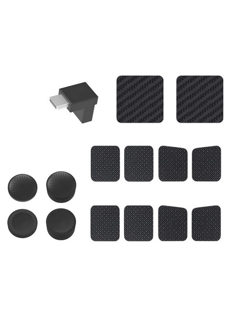 لإكسسوارات Steam Deck - مجموعة الحماية الكاملة تشمل ملصق لوحة اللمس، أغطية السيليكون للأزرار، موصل على شكل حرف L، وملصقات أزرار الظهر لتعزيز تجربة الألعاب. - Image 1