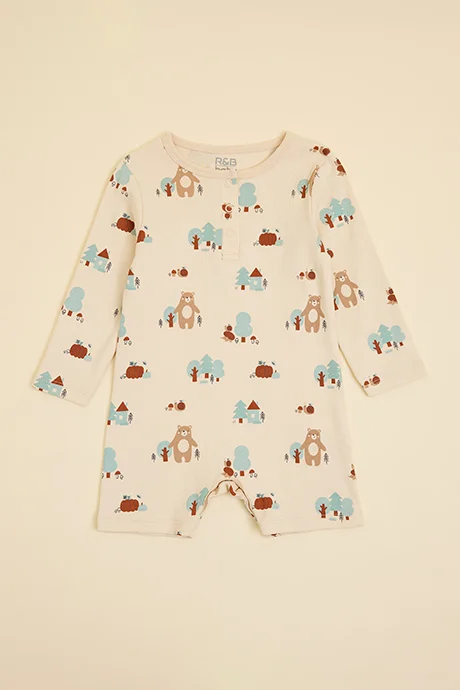 أر أند بي 3 Pack Printed Rompers