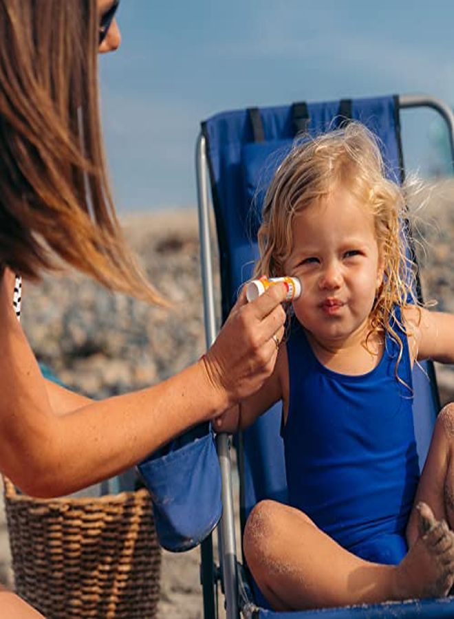 Badger كريم الوقاية من أشعة الشمس للأطفال بعامل حماية من أشعة الشمس 35 من ReefFriendly BroadSpectrum WaterResistant للأطفال مع أكسيد الزنك بنكهة اليوسفي والفانيليا، 0.65 أونصة - Image 5