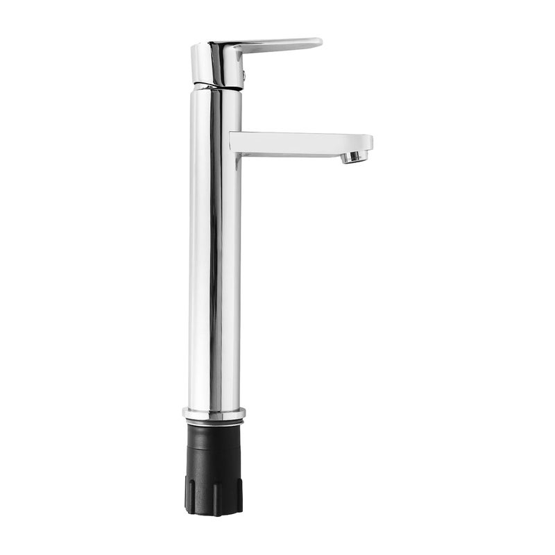 Hindware F440014CP Cora Single Lever Hot and Cold Water Basin Mixer - Tall, Brass with Chrome Finish - Image 3