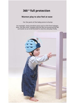 Y&D Baby Safety Helmet For Crawling Walking Baby Head Protector Head Protection For Infant Baby Soft Cushion Safety Toddler Headguard 1-2 Years Old 6-12 Months Blue  - Image 2