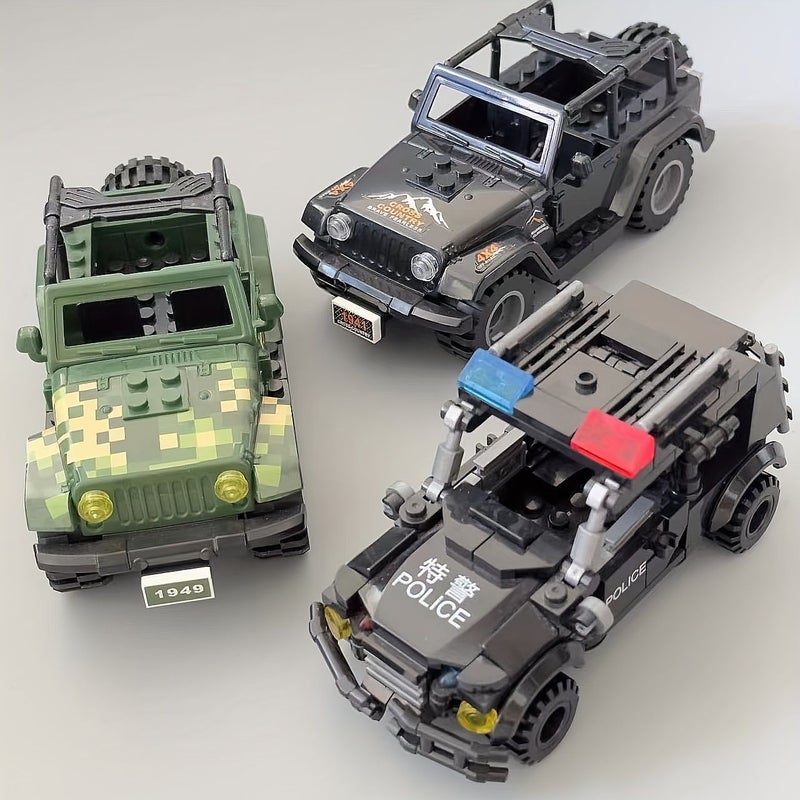 Special Police Toy Building Blocks Car Model Military Assembly Scene Puzzle Educational Gift 773 - Image 1