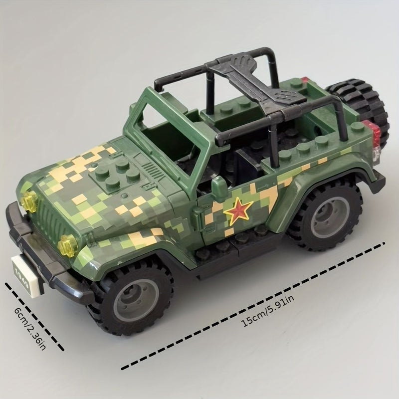 Special Police Toy Building Blocks Car Model Military Assembly Scene Puzzle Educational Gift 773 - Image 3