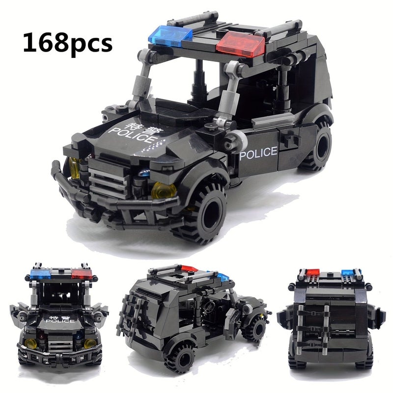 Special Police Toy Building Blocks Car Model Military Assembly Scene Puzzle Educational Gift 773 - Image 5