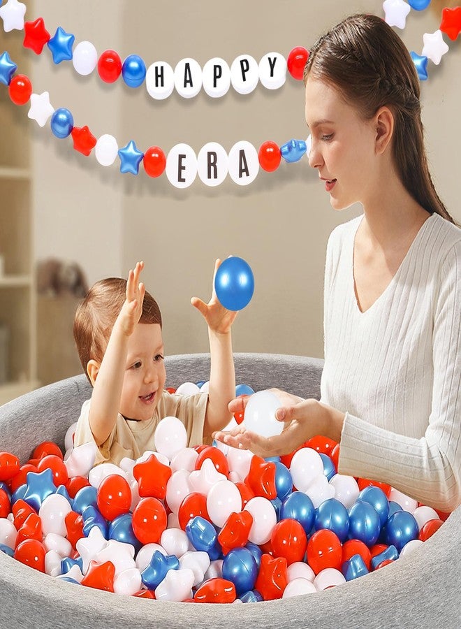 Heopeis Star Ball Pit Balls, 100pcs Plastic Toy Balls for Kids, Gift for Baby Toddler Birthday Christmas, Ball Pit Play Tent, Baby Kiddie Pool Water Toys, Party Decoration - Image 5