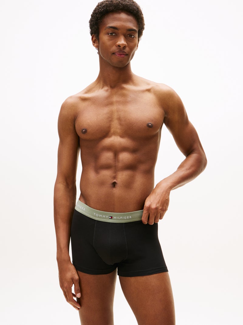 تومي هيلفيغر طقم 3 سراويل داخلية من مجموعة كوتون ستريتش - Image 3