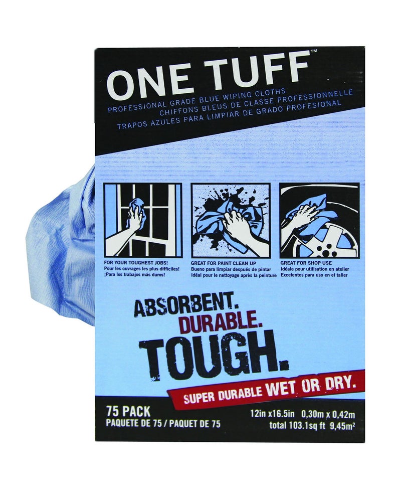 Trimaco One Tuff Wiping Cloth, 12-inch x 16.5-inch, 75 count dispenser box - Image 2