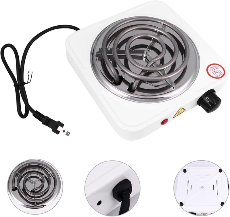 Portable Single Burner Electric Stove Adjustable Temperature Control Compact For Camping Travel Home - Image 5