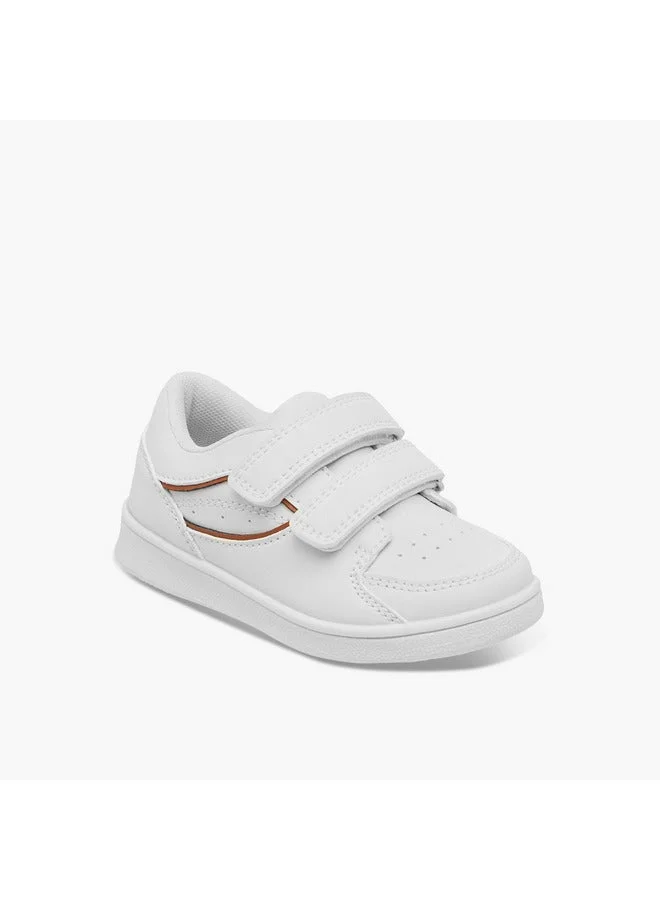 Barefeet Panelled Sneakers With Hook And Loop Closure