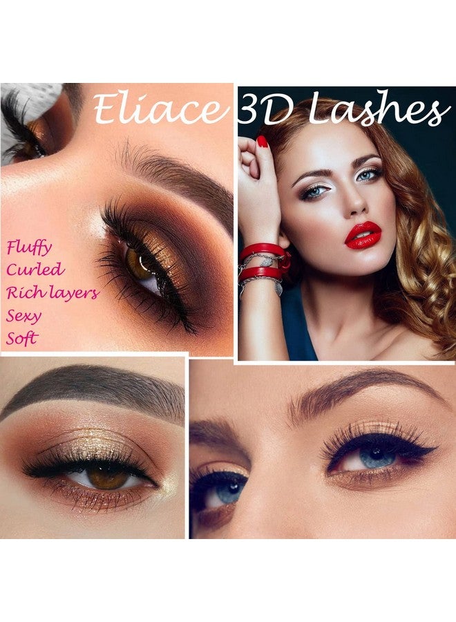 Eliace Eyelashes, 50 Pairs 5 Styles 3D Faux Mink Lashes Natural Look Wispy Fluffy Handmade Cat False Eyelashes Set Professional Fake Eyelashes Pack - Image 4