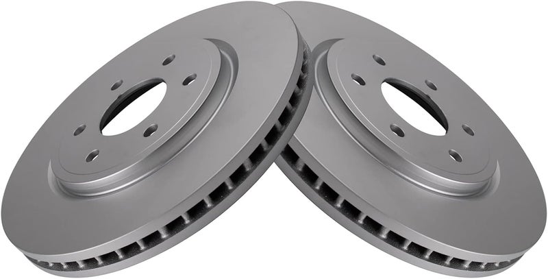 TRQ Front Brake Rotor Set G Coated Vented Compatible with 2005-2024 Nissan Frontier 2005-2012 Pathfinder 2005-2015 Xterra 2009-2012 Suzuki Equator - Image 3