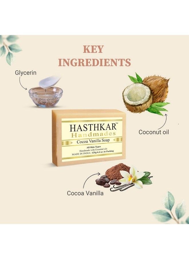 byPurenaturals - Hasthkar Handmades Handmade Natural Herbal Cocoa Vanilla Soap 125Gm - Image 1