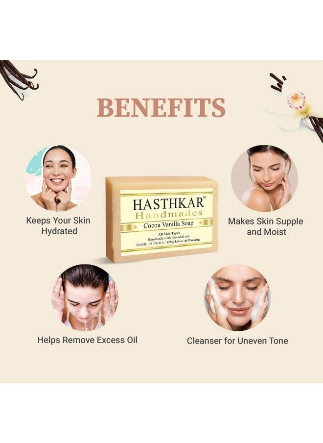 byPurenaturals - Hasthkar Handmades Handmade Natural Herbal Cocoa Vanilla Soap 125Gm - Image 1