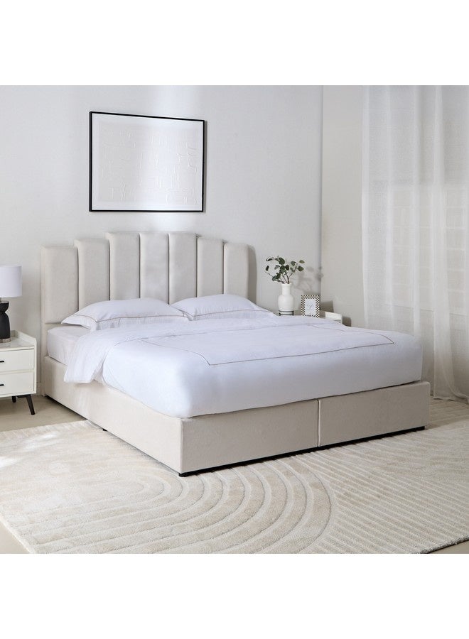 Home Box Curvy Rio Twin Upholstered Bed 205 x 125 x 120 cm - Image 3