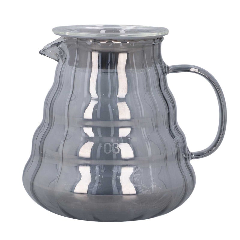 Pour Over Coffee Pot: Borosilicate Glass, Heat Resistant - Drop Proof, Durable Glass Coffee Server for Home Office Coffee Brewing - Image 1