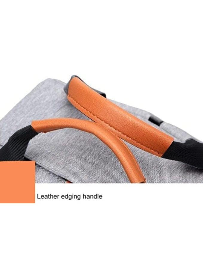 انرجي كيس شنطة ظهر مدرسية للجنسين  شنطة ظهر مدرسية للاب توب مقاس 17 بوصة مقاومة للماء للأعمال والسفر والمدرسة جراي - Image 2