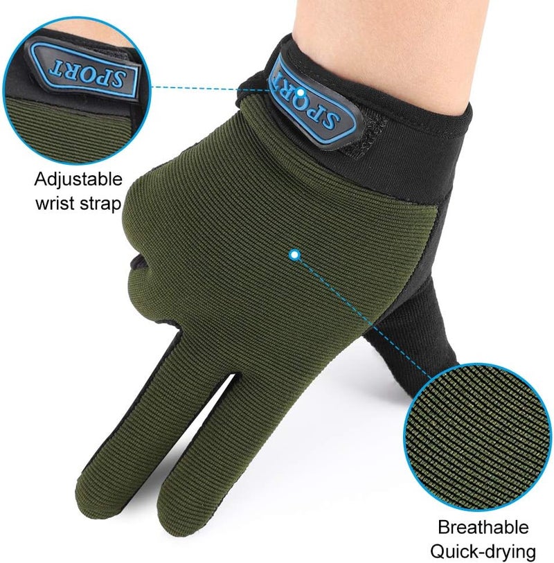 accmor Kids Cycling Gloves - Breathable Non-Slip Full Finger Gloves for Child Cycling, Climbing, Riding, Biking & Outdoor Sports (4-10 Years Boys & Girls) - Image 4