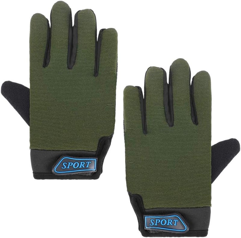 accmor Kids Cycling Gloves - Breathable Non-Slip Full Finger Gloves for Child Cycling, Climbing, Riding, Biking & Outdoor Sports (4-10 Years Boys & Girls) - Image 2