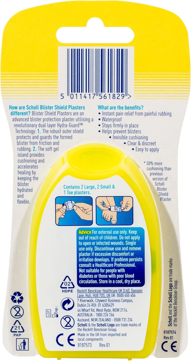Scholl Blister Shield Plaster Pack of 5 - Image 2
