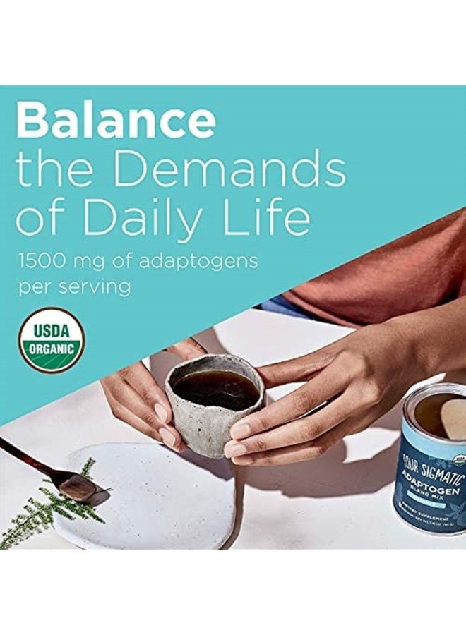 Four Sigmatic Adaptogen and Mushroom Blend Balance Mix by Four Sigmatic | Adaptogen Supplement with Ashwagandha, Moringa, Holy Basil, Reishi, Chaga and More | Natural Stress Relief and Immune Support Supplement - Image 5
