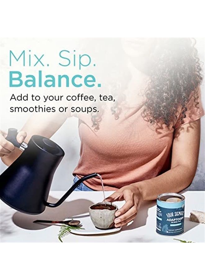 Four Sigmatic Adaptogen and Mushroom Blend Balance Mix by Four Sigmatic | Adaptogen Supplement with Ashwagandha, Moringa, Holy Basil, Reishi, Chaga and More | Natural Stress Relief and Immune Support Supplement - Image 2